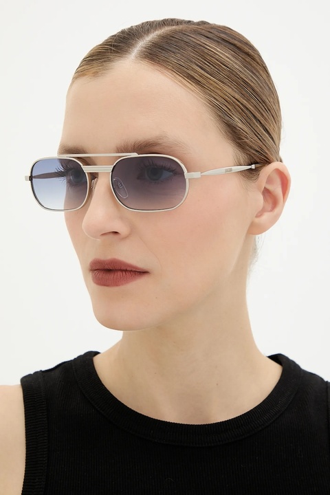 Moschino okulary przeciwsłoneczne damskie kolor srebrny MOS198/S - zdjęcie produktu nr 1