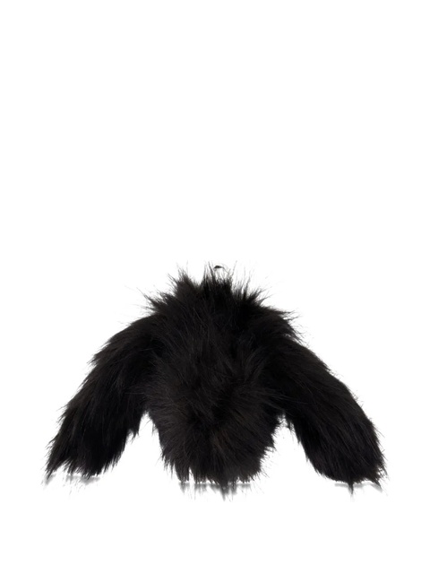 Simone Rocha faux fur zip coin purse - Black - zdjęcie produktu nr 2