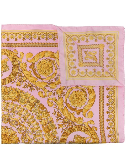 Versace Barocco-print silk foulard - Pink - zdjęcie produktu nr 1