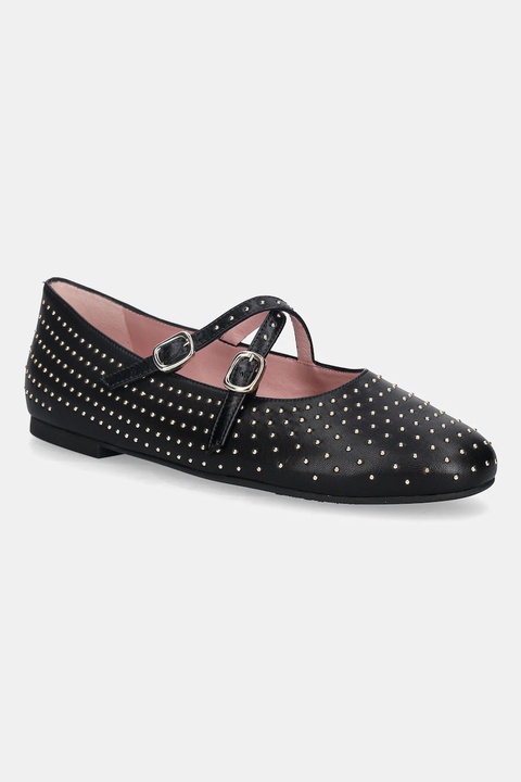 Pretty Ballerinas baleriny skórzane Nicole kolor czarny 52559_001 - zdjęcie produktu nr 1