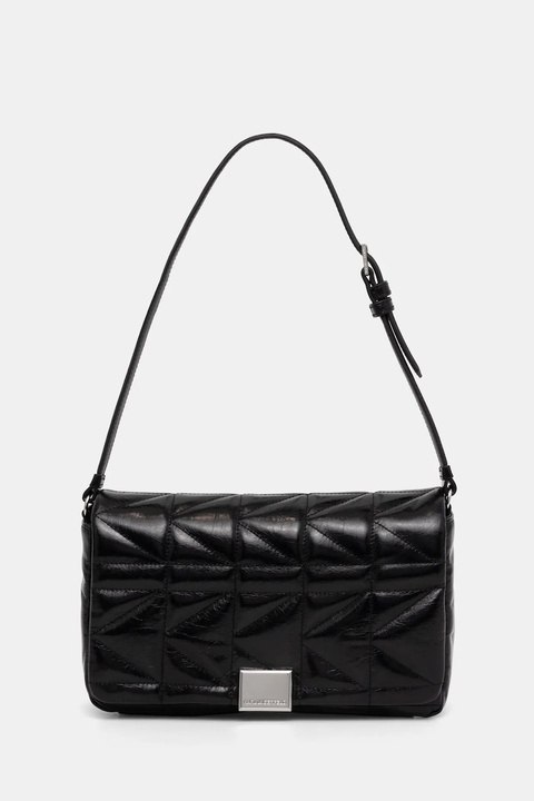 Karl Lagerfeld torebka skórzana kolor czarny A1W30394 - zdjęcie produktu nr 1
