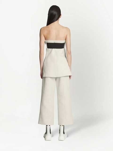 Proenza Schouler patterned-jacquard bustier top - Neutrals - zdjęcie produktu nr 2