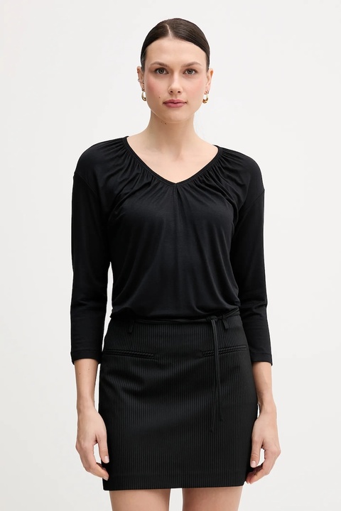 Sisley longsleeve kolor czarny 3Z12L4014 - zdjęcie produktu nr 1