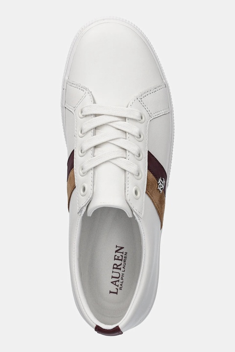 Lauren Ralph Lauren sneakersy skórzane Janson II damskie kolor biały 802979187003 - zdjęcie produktu nr 2