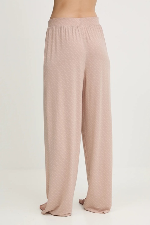 BOSS spodnie piżamowe damska kolor beżowy 50550711 - zdjęcie produktu nr 2