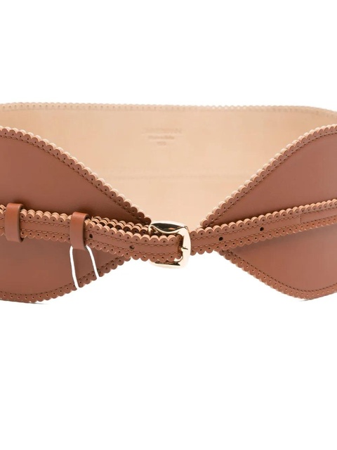 ZIMMERMANN scallop-edge leather belt - Brown - zdjęcie produktu nr 2