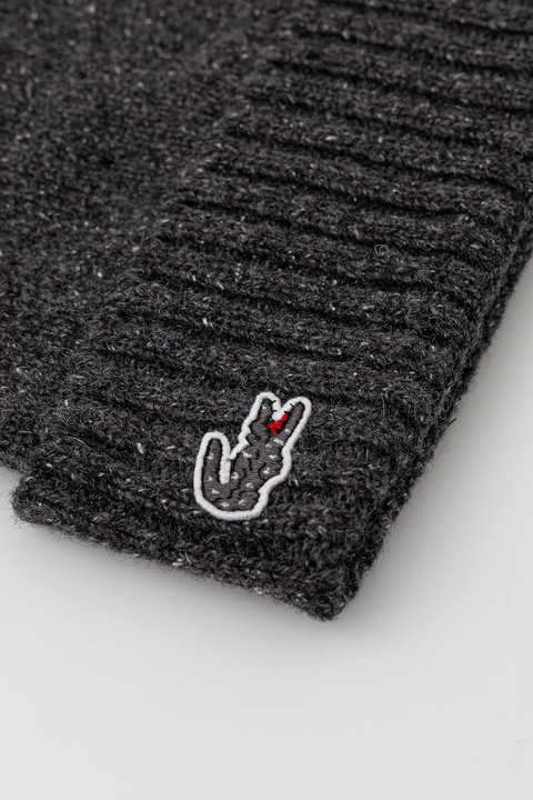 Lacoste czapka z dodatkiem wełny kolor szary RB5995 - zdjęcie produktu nr 2