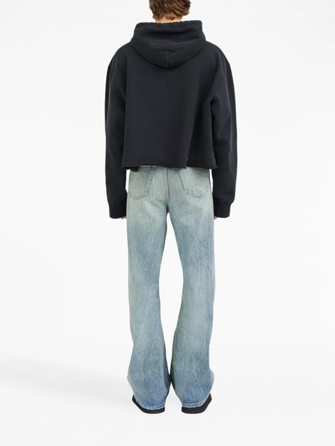 MM6 Maison Margiela numbers-motif zip-up hoodie - Black - zdjęcie produktu nr 2