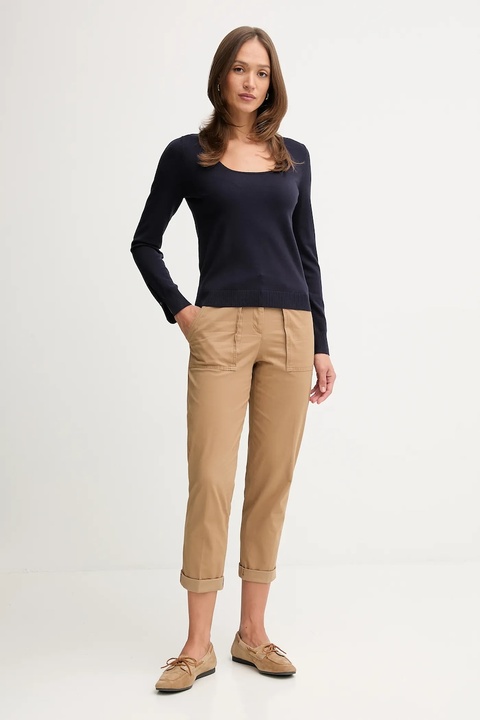 United Colors of Benetton sweter damski kolor granatowy lekki 1W2AD10E5 - zdjęcie produktu nr 2