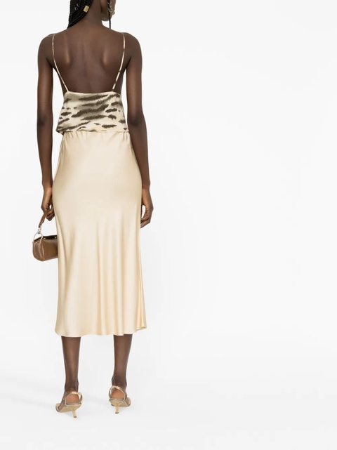 ROTATE BIRGER CHRISTENSEN fine-jacquard open-back top - Neutrals - zdjęcie produktu nr 2