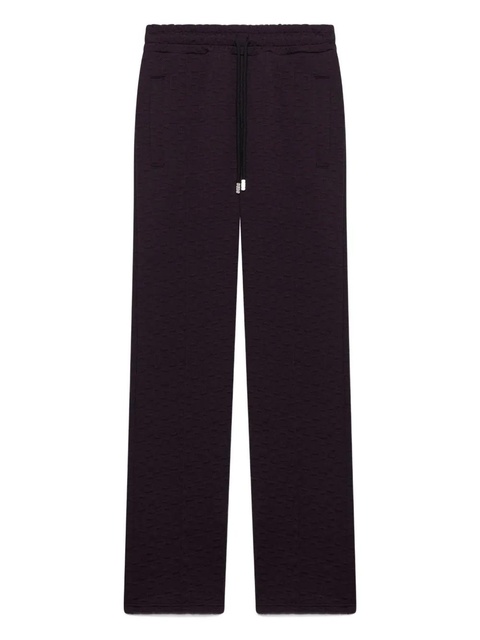 GCDS monogram-jogger straight trousers - Red - zdjęcie produktu nr 1