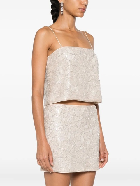 ROTATE BIRGER CHRISTENSEN sequin-embellished blouse - Neutrals - zdjęcie produktu nr 1