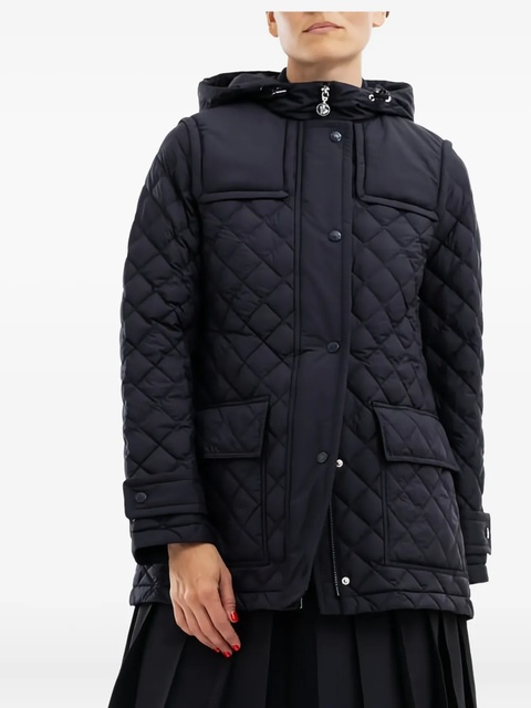 Moncler quilted hooded puffer jacket - Blue - zdjęcie produktu nr 1