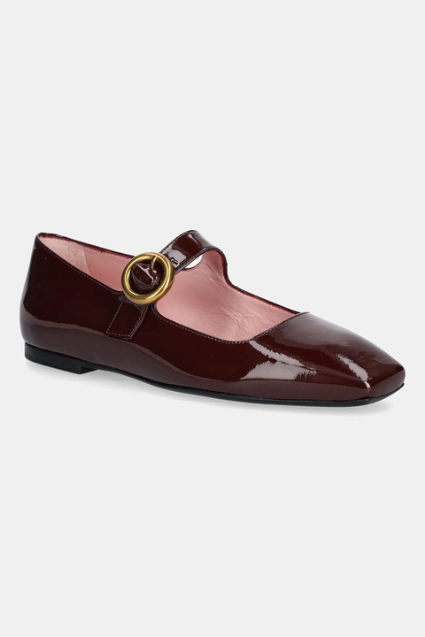 Pretty Ballerinas baleriny skórzane Camille kolor bordowy 52659_001 - zdjęcie produktu nr 1