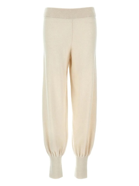 Max Mara Heberis ribbed-waistband cuffed trousers - Neutrals - zdjęcie produktu nr 1