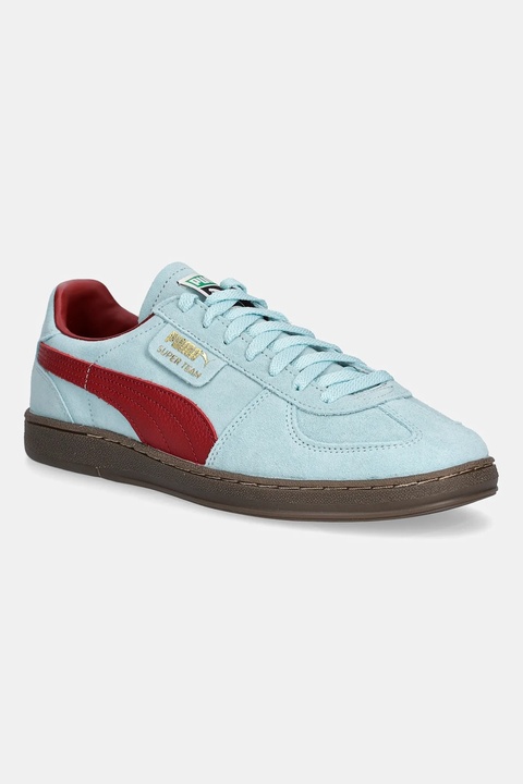 Puma sneakersy zamszowe Super Team SD kolor turkusowy 398528 - zdjęcie produktu nr 1