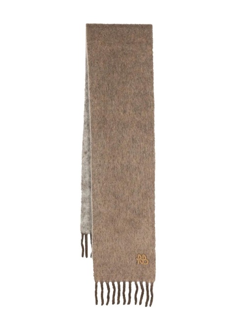 Ruslan Baginskiy logo-embroidered scarf - Brown - zdjęcie produktu nr 1