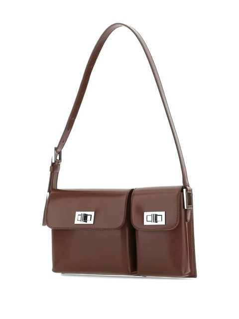 BY FAR small Billy double-pocket leather shoulder bag - Brown - zdjęcie produktu nr 2