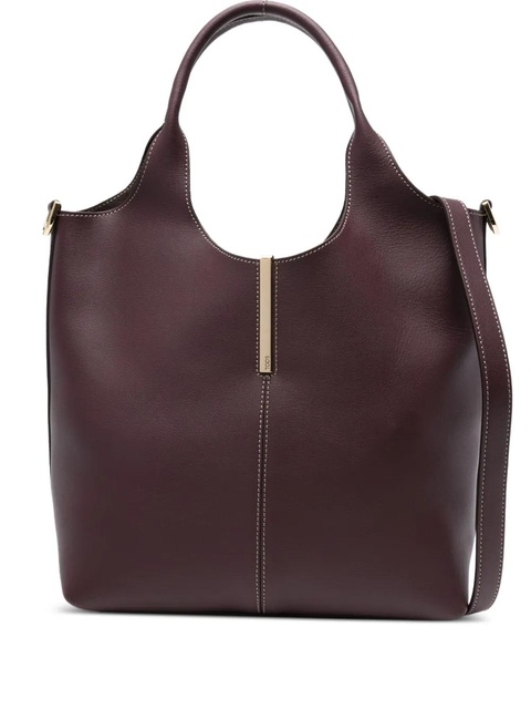 Tod's leather tote bag - Red - zdjęcie produktu nr 1