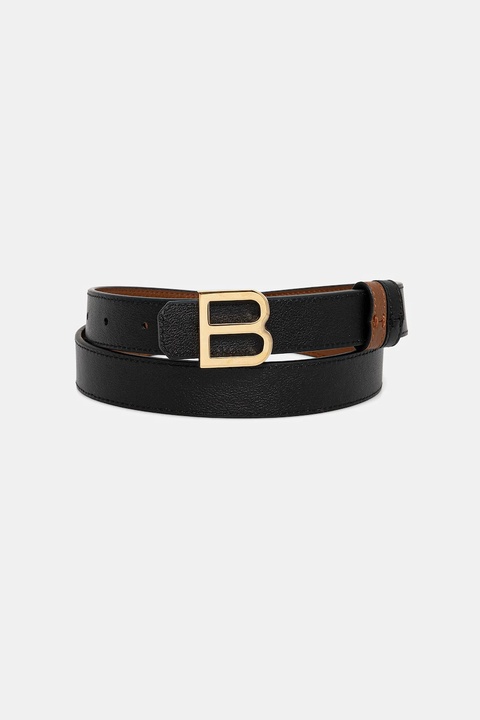 Bally pasek skórzany dwustronny damski kolor brązowy WBG00B - zdjęcie produktu nr 2