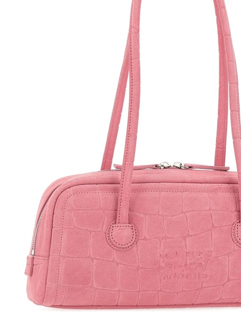 Marge Sherwood Soft Boston leather shoulder bag - Pink - zdjęcie produktu nr 2