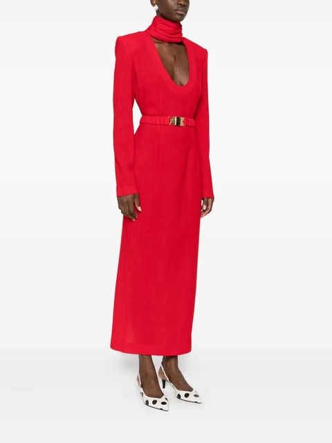 Rowen Rose belted maxi dress - Red - zdjęcie produktu nr 2