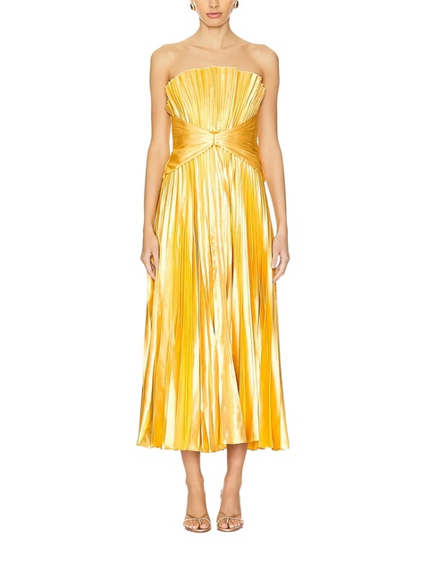 Acler Hatchford dress - Yellow - zdjęcie produktu nr 1