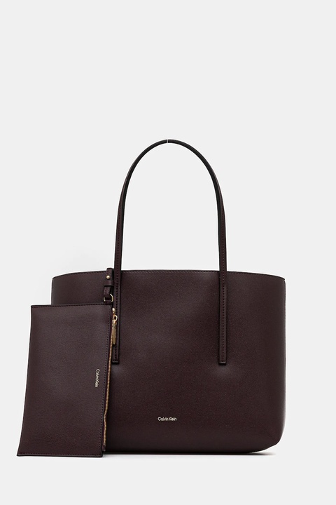 Calvin Klein torebka kolor brązowy LV04F3275G - zdjęcie produktu nr 1