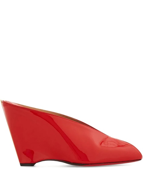 Ferragamo 90mm peep-toe mules - Red - zdjęcie produktu nr 1