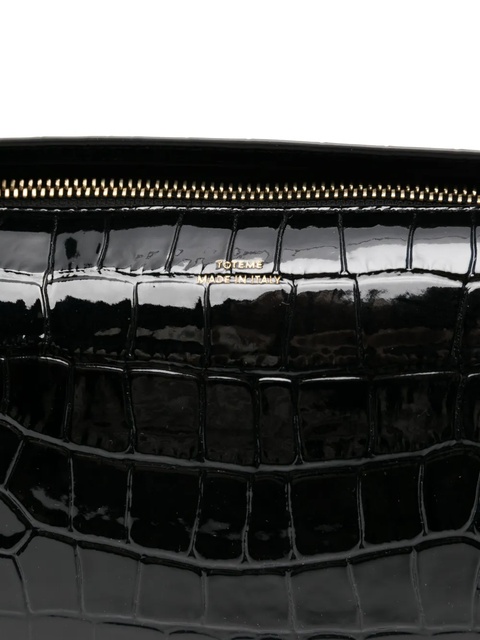 TOTEME crocodile-embossed clutch - Black - zdjęcie produktu nr 2