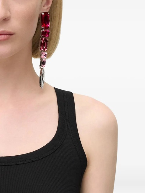 AREA crystal drop earrings - Pink - zdjęcie produktu nr 2
