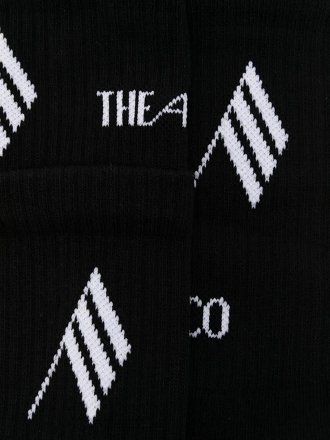 The Attico flag-pattern socks - Black - zdjęcie produktu nr 1