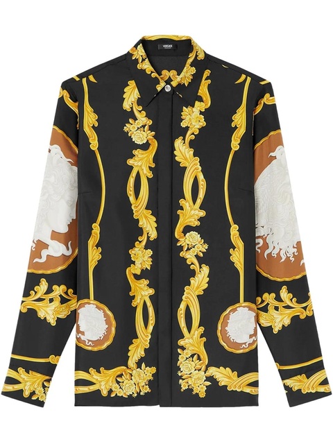 Versace Cameo silk shirt - Black - zdjęcie produktu nr 1