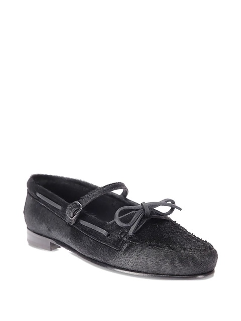 Hereu Lorea calf-hair flat pumps - Black - zdjęcie produktu nr 2