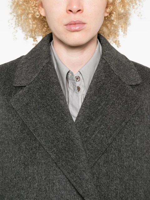 Weekend Max Mara double-breasted wool coat - Grey - zdjęcie produktu nr 2