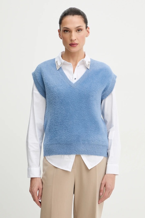 Morgan kamizelka damski kolor niebieski MCATHY - zdjęcie produktu nr 1