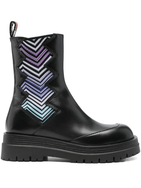 Missoni 50mm zigzag chelsea boots - Black - zdjęcie produktu nr 1
