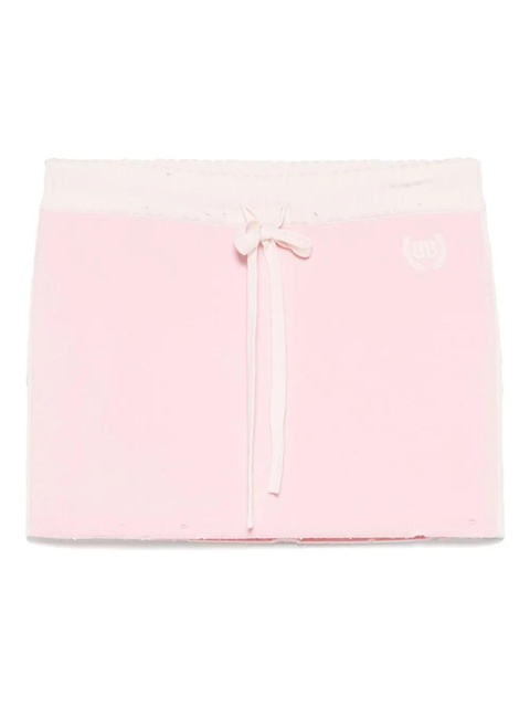 Balenciaga logo-embroidered mini skirt - Pink - zdjęcie produktu nr 1