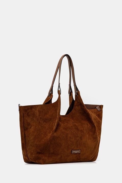 Gianni Chiarini torebka zamszowa DUA kolor brązowy BS.9780.CM - zdjęcie produktu nr 2