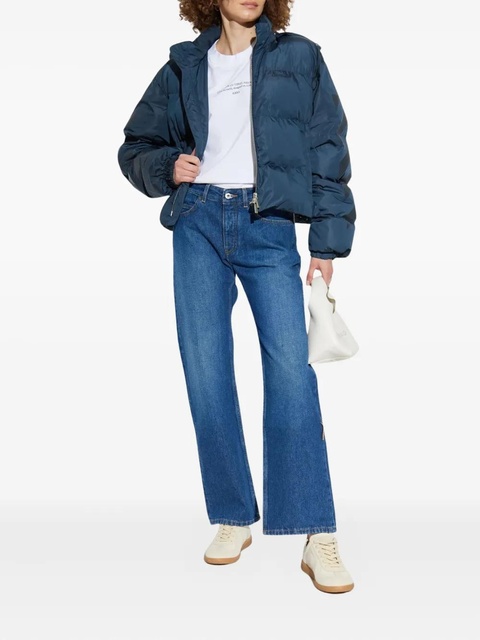 Off-White arrow-print puffer jacket - Blue - zdjęcie produktu nr 1