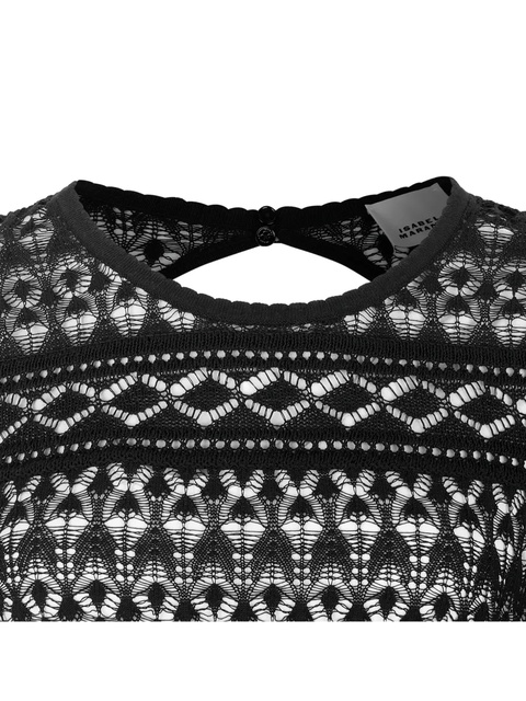ISABEL MARANT Paloma open-back lace dress - Black - zdjęcie produktu nr 2