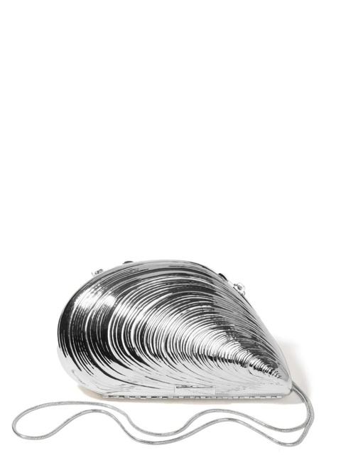 Simkhai Bridget shell-shapped clutch - Silver - zdjęcie produktu nr 1