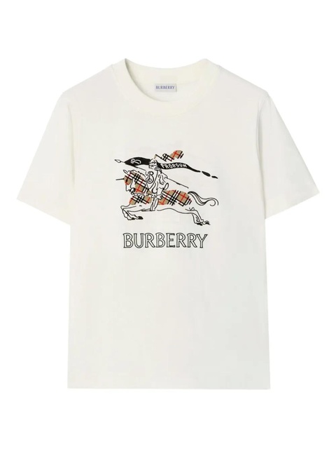 Burberry equestrian knight design cotton T-shirt - White - zdjęcie produktu nr 1