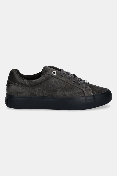Calvin Klein sneakersy zamszowe LACE-UP SNEAKER SUEDE/WL CK damskie kolor zielony HW0HW02679 - zdjęcie produktu nr 2