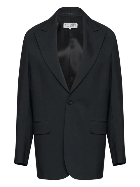 MM6 Maison Margiela single-button tailored blazer - Black - zdjęcie produktu nr 2