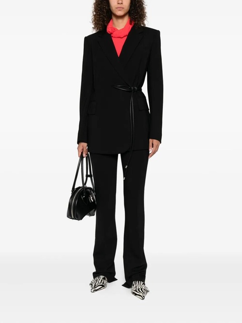 Sportmax self-tie wrap blazer - Black - zdjęcie produktu nr 2