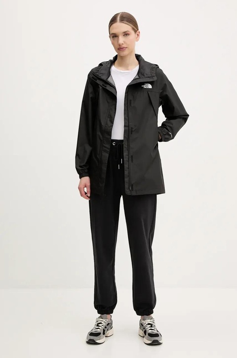 The North Face kurtka Antora Rain damska kolor czarny przejściowa NF0A8BKCJK31 - zdjęcie produktu nr 2