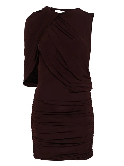 Magda Butrym asymmetric draped mini dress - Red - zdjęcie produktu nr 1