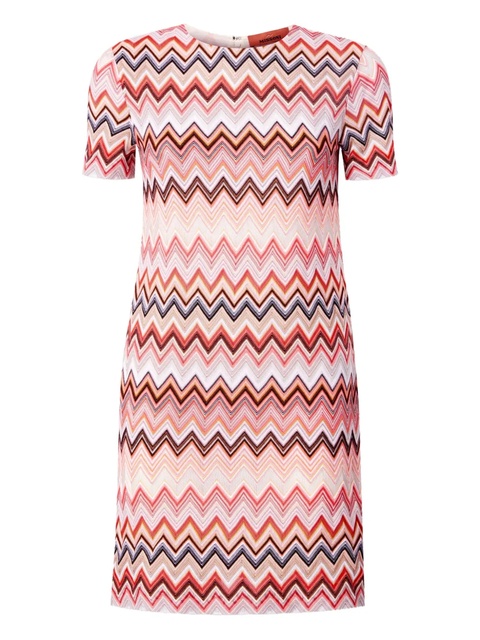 Missoni zigzag-pattern mini dress - Pink - zdjęcie produktu nr 1
