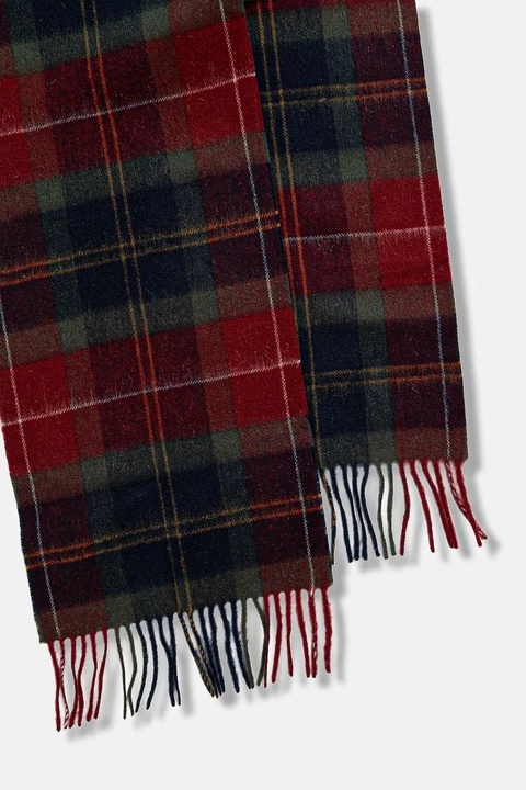 Barbour szalik wełniany kolor multicolor wzorzysty LSC0129 - zdjęcie produktu nr 2